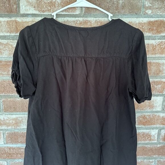 Lucky Brand Black Lace Up Dress Small - Picture 8 of 9
